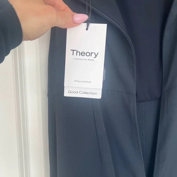 NWT Theory High Neck Navy Jumpsuit 6 - Picture 6 of 11